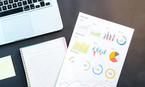 Best Freelance Digital Marketer in Kochi Analytics Report With Laptop And Performance Charts